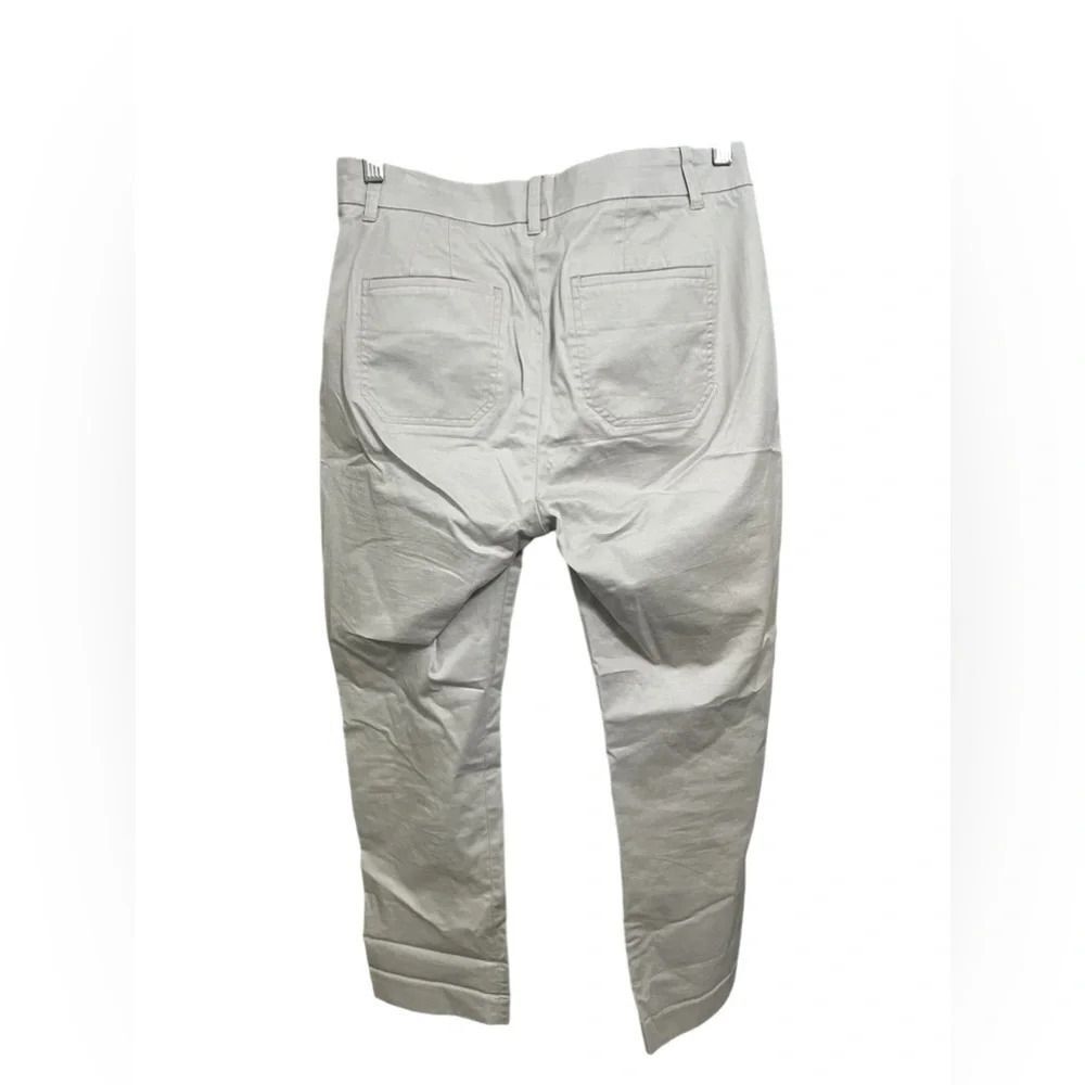Vince Low-Rise Washed Cotton Crop Pant size 8 Lunar Dust gray - Picture 6 of 14